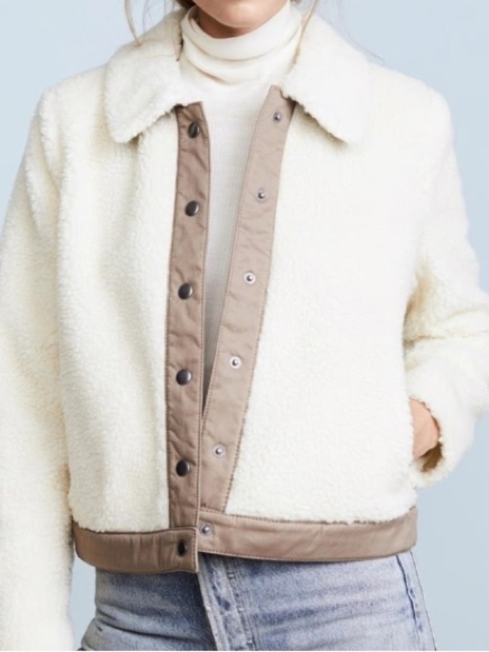 Madewell Sherpa Portland Jacket-Size Medium